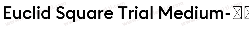 Euclid Square Trial Medium字体转换